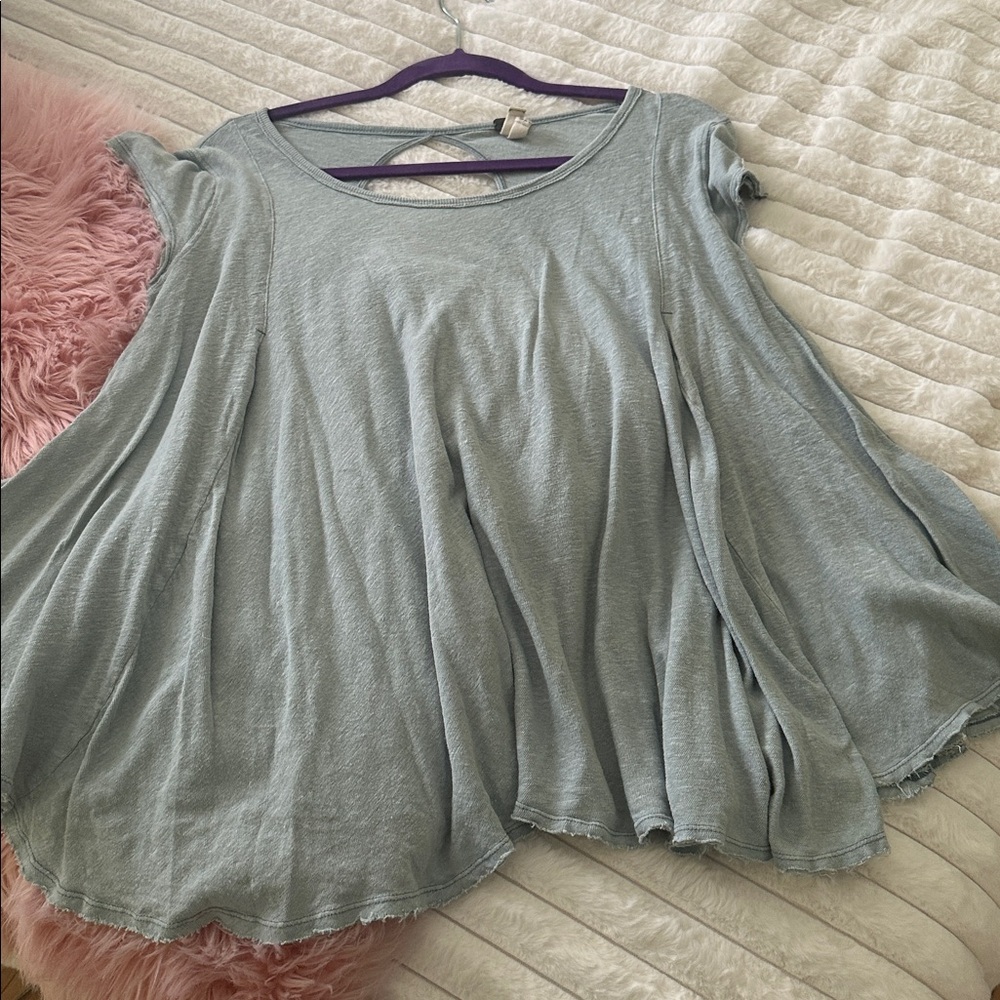 Free People Linen/Cotton Blend Top